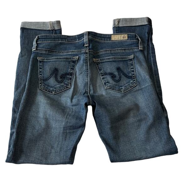 AG Adriano Goldschmied Womens Size 25 Stilt Roll Up Jeans Blue Denim Stretch - Picture 4 of 9